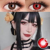 Popxstar 1 Pair Color Contact Lenses for Eyes Natural Look Spy X Family Anime Lenses Red Lenses Brown Lenses Gray Lenses