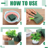 Popxstar 1Pcs Flower Foam Square Foam For Flower Arrangements Foam Blocks DIY Flower Holder Wedding Crafts Flower Arrangement Foams Mud