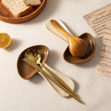 Ceramic Mushroom Spoon Rest Heat Resistant High Temperature Resistant Snack Dessert Plate Exquisite Cute Mushroom Shaped