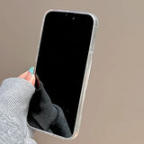 Popxstar  Lovely Colorful 3D Star Bling Glitter Phone Case For iPhone 16 Pro Max 17 Air 15 13 12 11 14 Plus Clear Back Cover