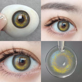 1 Pair Korean Color Contact Lenses with Natural Eye Contact Lenses Blue Brown Green Lenses Pupils Beauty Color lens