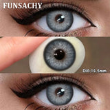 1 Pair Colored Pupils for Eyes Gray Eye Contacts Brown Natural Soft Lenses Beauty Pupils Women Makeup Yearly Cosmetics