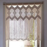 Popxstar  Nordic Style Hand-Woven Tapestry Door Curtain Bohemian Decorative Tassel Wall Hanging B&B Hotel Decorative Curtain Door Hanging
