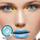 Popxstar 1 Pair/2pcs Lenses Cosplay Anime Contact Lenses for Eyes Vision Correction Comestic Myopia Prescription Contact Lenses