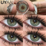 Popxstar  Cleopatra Series NEW Colored Pupils Makeup Green Contact Lenses Beauty Women Colored Pupils Cosmetic Brown Natural Pupils