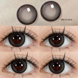 2pcs Color Lens With Degree Purple Contact Lense Korea Natural Blue Contact Lens Beauty High Quality Contact Lense Yearly