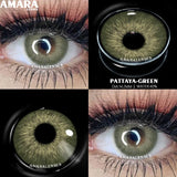 Popxstar  Natural Colored Contacts Lenses Brown 2pcs Contacts Beautful Pupils Color Contacts Yearly Makeup Cosmetic Contact Lens
