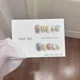 10pcs 3D Fresh Fruit Stick on Nails Cute Cartoon Press on Nails Stickers Summer Sweet Short Square Wearable Handmade Fake Nails