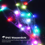 Popxstar 5V USB RGBIC Fairy String Light 25/20/10M Christmas Light With Bluetooth APP and Remote control For Xmas tree Garland Decoration