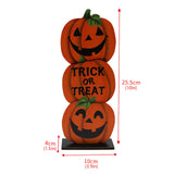 Popxstar Happy Halloween Table Decorations,  Table Centerpieces Wooden For Halloween Party Dinner Table Topper Tray Room Decor Decoration