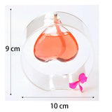 Popxstar  Creative Transparent Glass Love Oil Lamp Room Decoration Table Lamp Wedding Desktop Decoration Candle Holder Smoke Free Oil Lamp