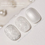 New Pearlescent Pearl White Thread Gel Nail Polish UV/LED Soak Off Gel, Suitable For Home Nail Salon For Wedding Gift