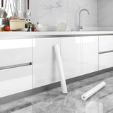 Popxstar Kitchen Cabinet Pearlescent White Marble Contact Paper Vinyl Self Adhesive Waterproof Wallpaper Peel and Stick Decor Stickers
