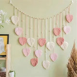 popxstar New Boho Home Decor Macrame Tapestry Macrame Leaf Feather Wall Hanging Decor For Living Room Bedroom Boho Wall Art Home Decor