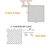 Popxstar EU or US Plug LED Net Mesh Fairy String Light Garland Window Curtain Christmas Fairy Light Wedding Party Holiday Decoration