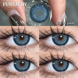 Popxstar  Korea Colorful Contact Lenses Grey Beautiful Pupil Soft Lenses Eye Makeup Blue Lenses Yearly Cosmetics Color EYe