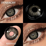 Popxstar   2pcs Hot Selling Colored Contact Lenses for Eyes Beauty Pupils Natural Brown Gray Lens Women Men Cosmetics  Yearly Use