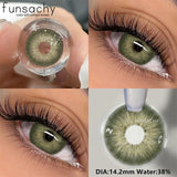 Popxstar  1Pair METATRON Series Fashion Makeup Beauty Contacts Lenses Soft Yearly Green Contacts Eyes Color Lenses Colored lenses