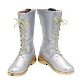 Popxstar Zoey Cosplay Shoes Silvery Boots Game KPop Role Play Performance Props For Women Girls