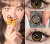 Popxstar 1 Pair New Product Korea Myopia Contacts Lenses  Fashion Purple Soft Color Contacts Fast Shiping