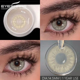 Popxstar  1 pair Colored Contact Lenses for big Eyes Natural Eye Lenses Gray Contact Green Lenses Blue Lenses Fashion Lenses