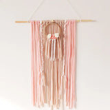 Popxstar  Rainbow Art Macrame Tassels Wooden Wall Hanging Home Decor Nursery Design Photo Prop Decoration Chambre Enfant