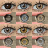 1 Pair Color Contact Lenses for Eyes Color Eye Lens Blue Eye Lenses Brown Lenses Gray Pupils Lens Yearly Green Contacts