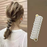 Popxstar 1/3Pcs Fashion Ponytail Elastic Hair Bands for Women Telephone Wire Hair Ties Scrunchies Hairbands Girls Hair Accessories