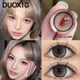 Popxstar   1 Pair Nature Color Eyes Contacts Lenses Myopic Prescription -0.00 to -8.00 Pupils Brown High Quality  Lens Fast Shipping