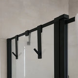 Popxstar Stainless Steel Over Glass Door Shower Door Back Shower Towel Rack S-Shape Bathroom Bathrobe Hanger Holder Hooks
