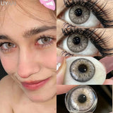 New Natural Lenses Gray Lenses 1 Pair Color Eye Contacts Blue Pupils Korean Style y2k Lenses Big Eyes Colorcon