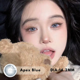 Popxstar Natural Eye Color Contact Lenses with Prescription Blue Green Lens Grey Eyes Beauty Pupils Makeup Contacts
