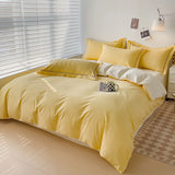 Popxstar  Luxury Bedding Duvet Cover Set 400 TC Egyptian Cotton 1pc Quilt Cover and 2pc Pillowcase Soft Durable Comforter Cover All Season