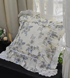 1 Piece Decorative Pillowcases Ruffle Design Pillow Cover Rustic Lace Pillowcase Bed Princess Throw Pillow Case