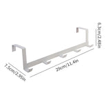 Popxstar Home Iron Door Behind 5 Hook, Metal Clothing And Hat Storage Rack, Suitable For Bathroom, Bedroom, Hanging Clothes, Hats, Coats