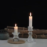 Popxstar Novelty Glass Candle Holder Nordic Decor Candlestick Romantic Candle Stand Desk Accessories Wedding Centerpieces Ornament Gifts