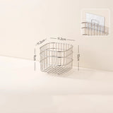 Metal stainless steel storage basket kitchen toilet bathroom storage rack shelf household Small item storage