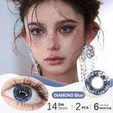 2pcs Diamond Cosplay Nightclub Party Contact Lenses Luxury Cosmetic Eye Softlens