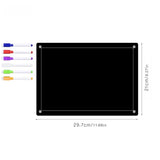 Popxstar Magnets Acrylic Rewritable Message Board Dry Erase Calendar Refrigerator Sticker Home Decor Kitchen Accessories