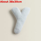 Popxstar  Ins 26 English Letters Plush Throw Pillow Soft Stuffed Kids Toys Dolls Sofa Cushion Room Decor Shooting Props for Children Gifts