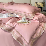 Popxstar  Premium 1000TC Egyptian Cotton Luxury Gold Embroidery Hotel Style Bedding Set Duvet Cover Flat/Fitted Bed Sheet Pillowcases 4Pcs