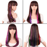 Popxstar Shiny Threads Glitter Hair Tinsel Kit Gold Silk Hair Glitter String Extensions Accessories for Women Headdress