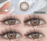 Popxstar 1 Pair New Color Contact Lenses with Myopia Degree High Quality Blue Eyes Colored Lens Makeup Beautiful Pupil Yearly Use