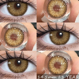 Popxstar New 1pair Colored Contact Lenses for Eyes Natural Brown Contacts Lenses Fashion Blue Eyes Lenses Yearly Gray Pupils
