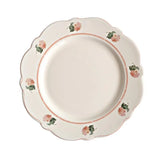 Popxstar  Ceramic Plate Household 8 Inch Flat Plate French Vintage Western Dish Flower Floret Porcelain China Tableware Baking