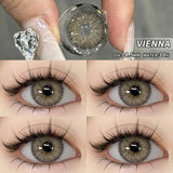 Popxstar 1 Pair New Fashion Blue Color Contact Lenses for Eyes Natural Brown Eyes Contacts Lenses Yearly Gray Colorful Eyes Lens