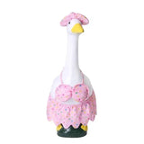 Light Fabric Summer Bikini Decor Kit Polka Dot Hat Ruffle Skirt Fit 23in Porch Goose Outdoor Patio Holiday Ornament