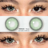 Popxstar Colored Contacts Lenses Natual Pupils for Eyes Natural Look Eye Contacts Grey Fashion Lenses Beauty Green Eye Color Lens