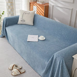 Popxstar Thicken Chenille Beige Sofa Cover Sofa Blanket Simple Cushion Ins Wind Sand Hair Towel Fashion Lunch Blanket Sofa Towel