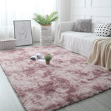 Popxstar White Fluffy Hall Carpet Modern Living Room Bedroom Home Decor Large Mats Thickened Non-Slip Girl Children's Room Pink Furry Rug